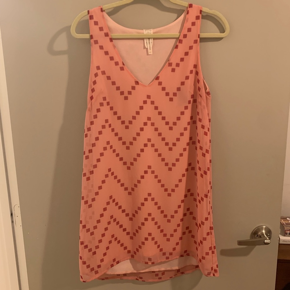 Pink Mini Shift Dress
